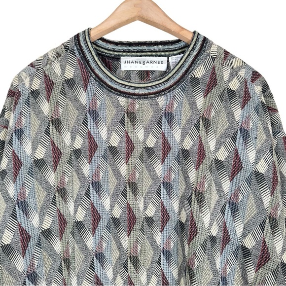 VINTAGE Wool-Blend Oversized Grandpa Pullover Sweater - Picture 4 of 8